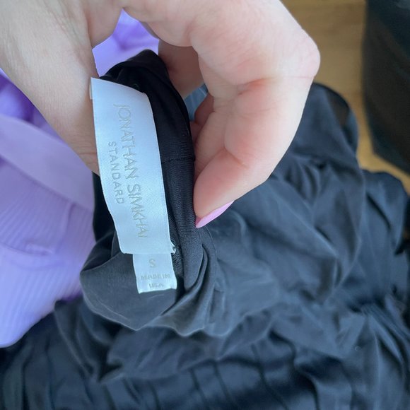 Jonathan Simkhai Standard Haze Jersey Cutout Bodysuit Turtle Neck Stretch Small - Picture 4 of 13